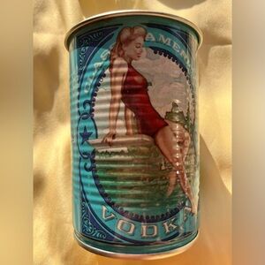 Deep Eddy Vodka Vintage Style Tin Can | Retro Bar Decor | Austin TX
